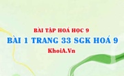 Bài 1 trang 33 SGK Hoá 9: Tính chất Hoá học của Muối